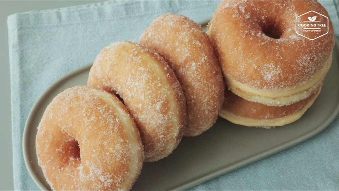 Soft and Fluffy Custard Cream Donuts Recipe Cooking tree