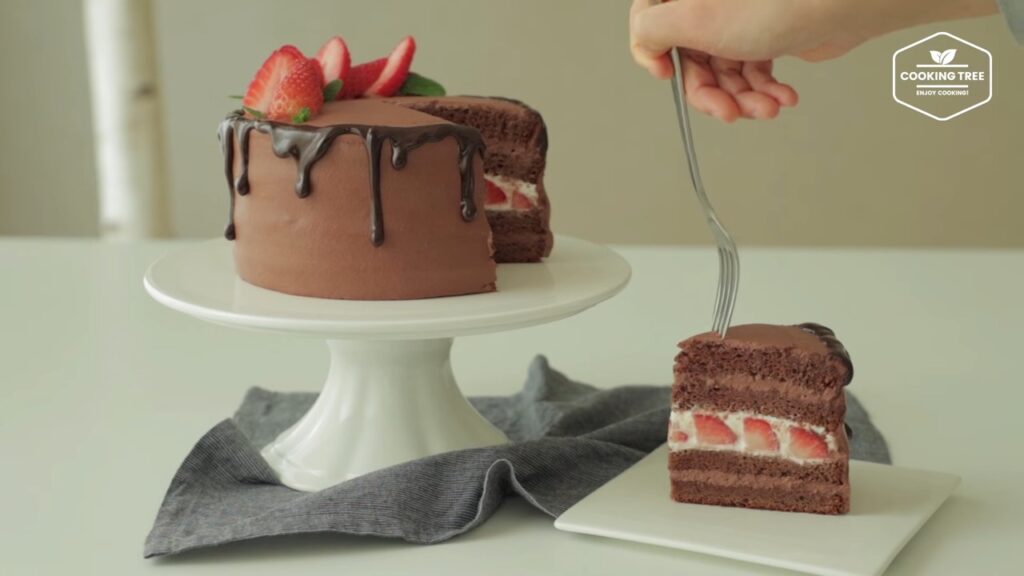 Strawberry Chocolate Cake Recipe Cooking tree