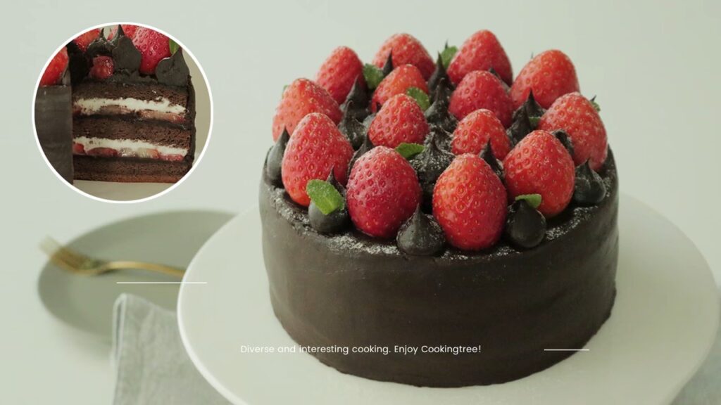Strawberry Ganache Cake Recipe Cooking tree