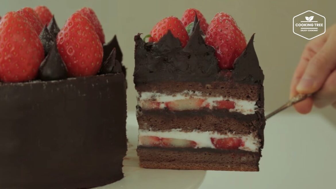 Strawberry Ganache Cake Recipe Cooking tree