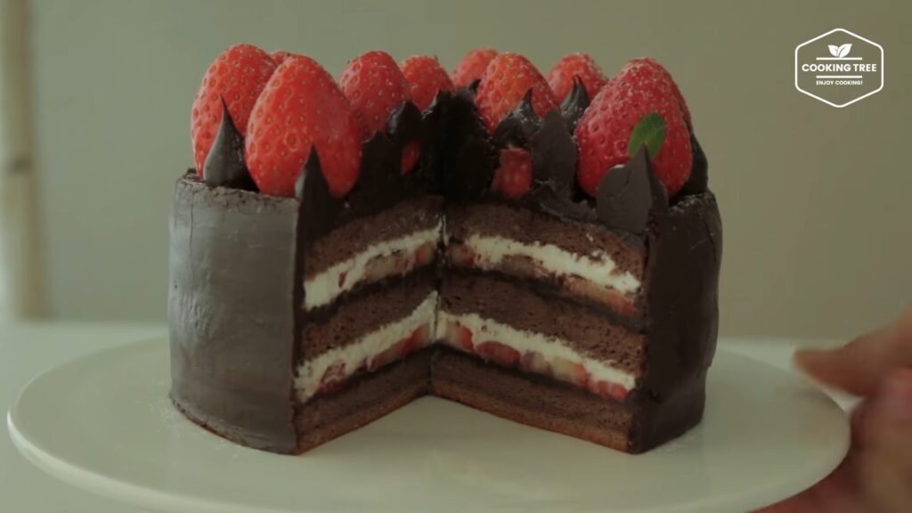 Strawberry Ganache Cake Recipe Cooking tree