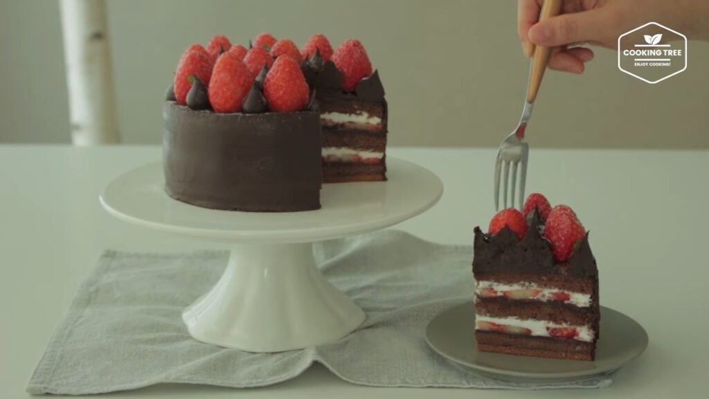 Strawberry Ganache Cake Recipe Cooking tree