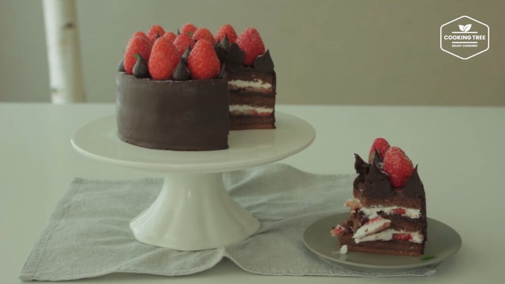 Strawberry Ganache Cake Recipe Cooking tree