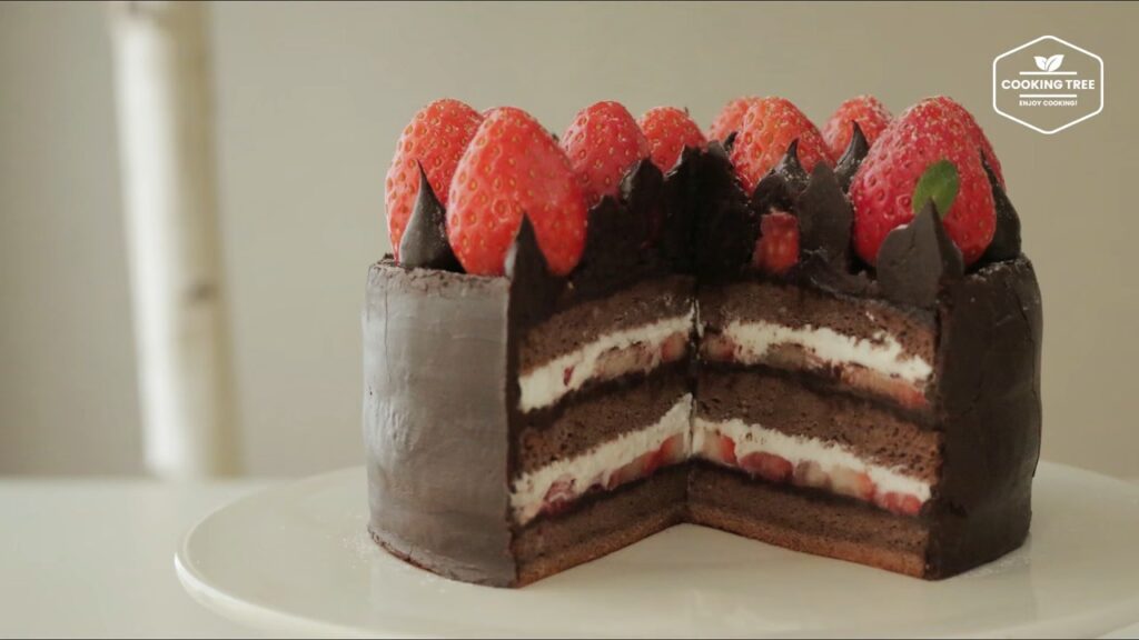 Strawberry Ganache Cake Recipe Cooking tree