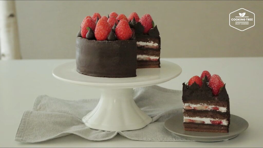 Strawberry Ganache Cake Recipe Cooking tree
