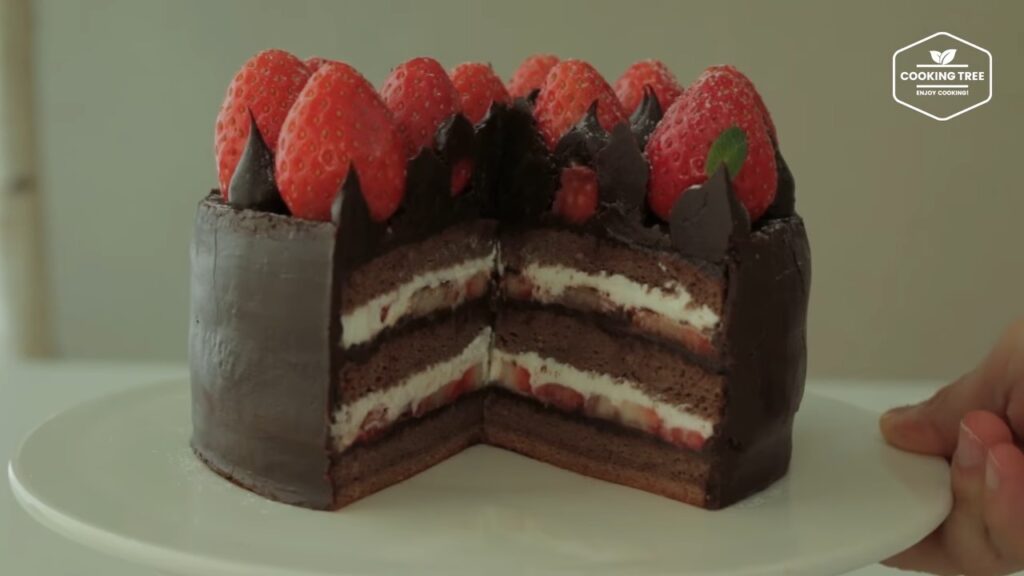 Strawberry Ganache Cake Recipe Cooking tree