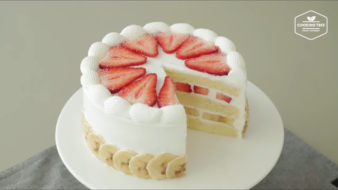 Strawberry banana cake Recipe Cooking tree Strawberry banana cake Recipe Cooking tree