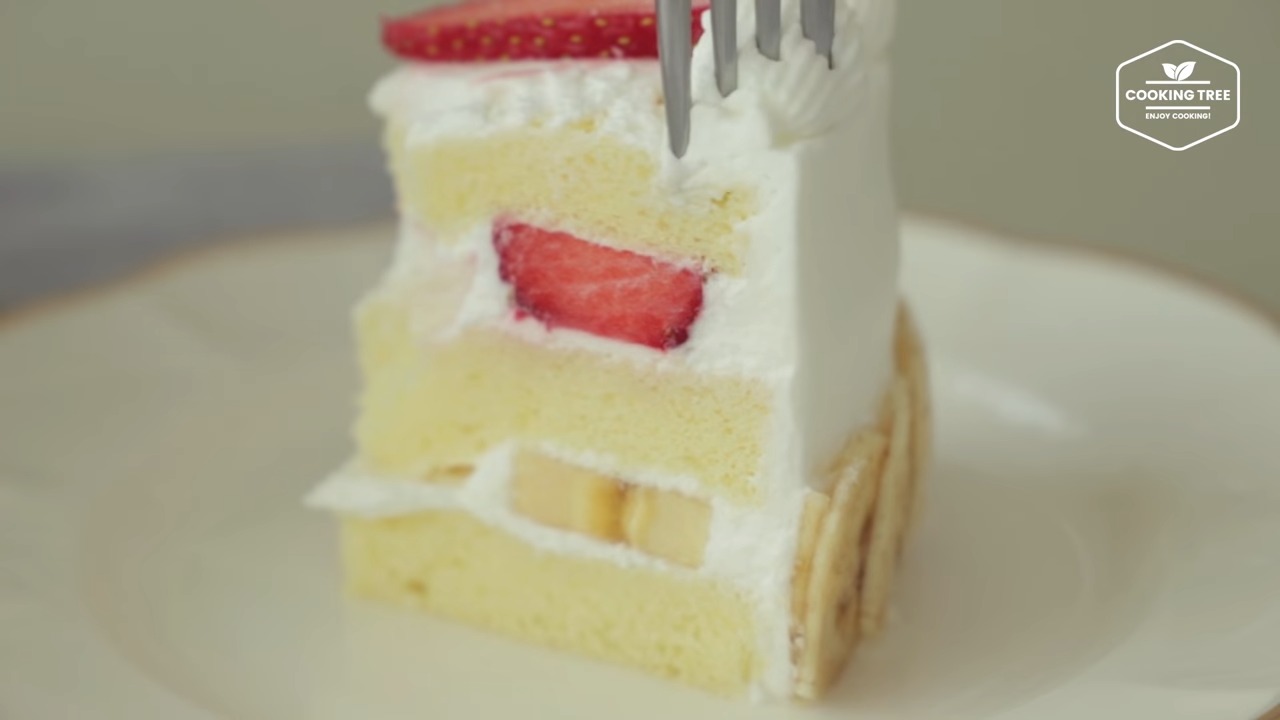 Strawberry banana cake recipe
