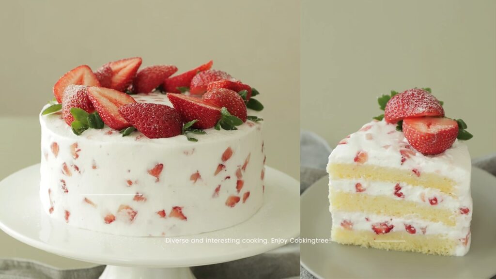 Strawberry cake Recipe Cooking tree