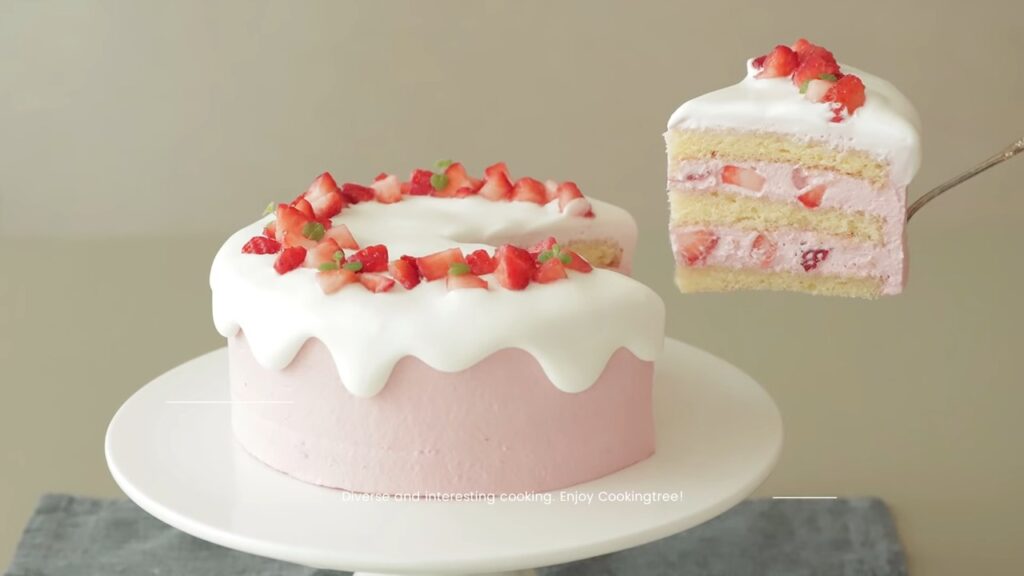 Strawberry cake Recipe Cooking tree