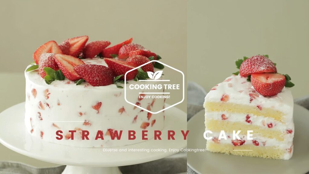 Strawberry cake Recipe Cooking tree