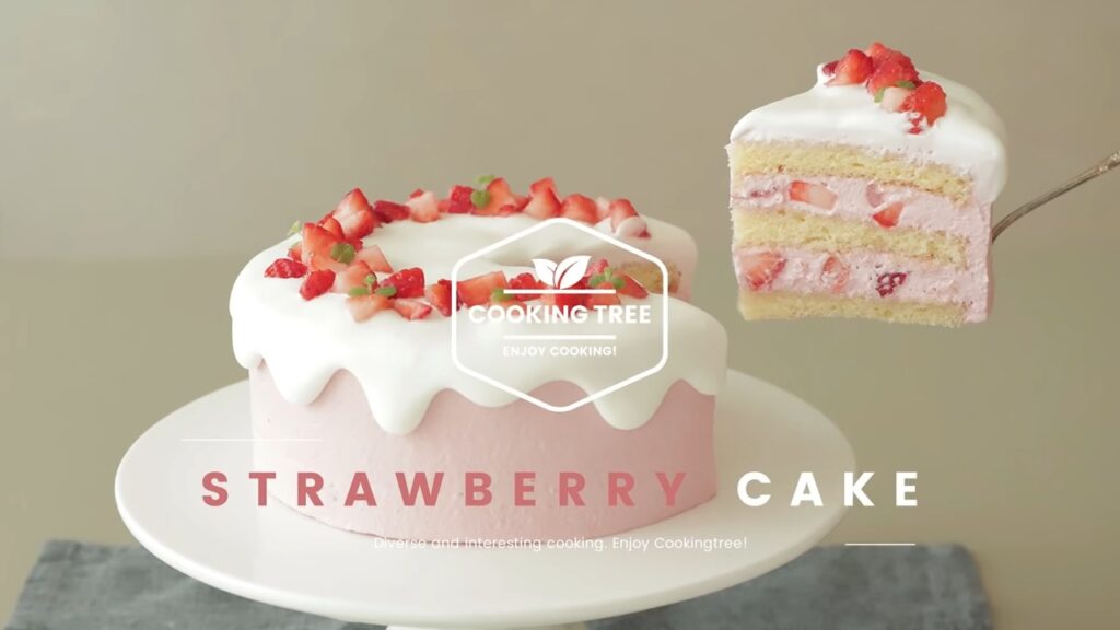 Strawberry cake Recipe Cooking tree