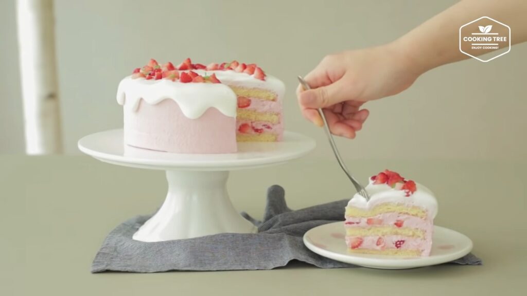 Strawberry cake Recipe Cooking tree