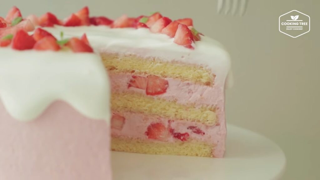 Strawberry cake Recipe Cooking tree