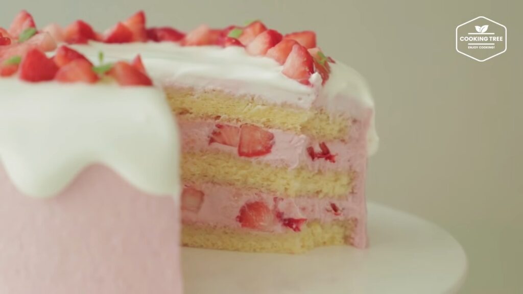 Strawberry cake Recipe Cooking tree