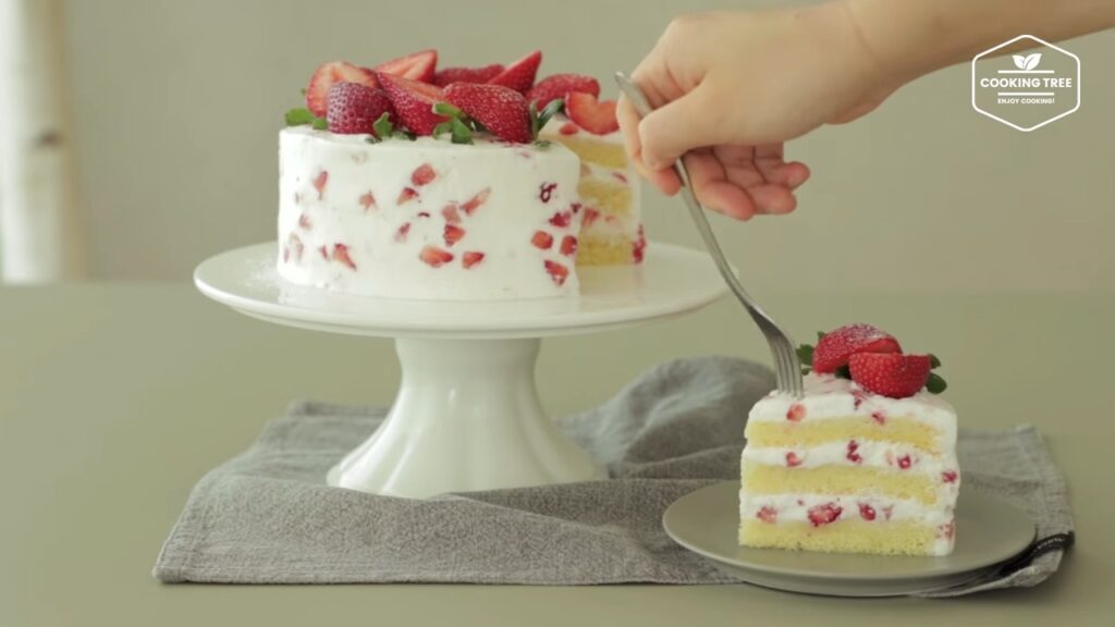 Strawberry cake Recipe Cooking tree