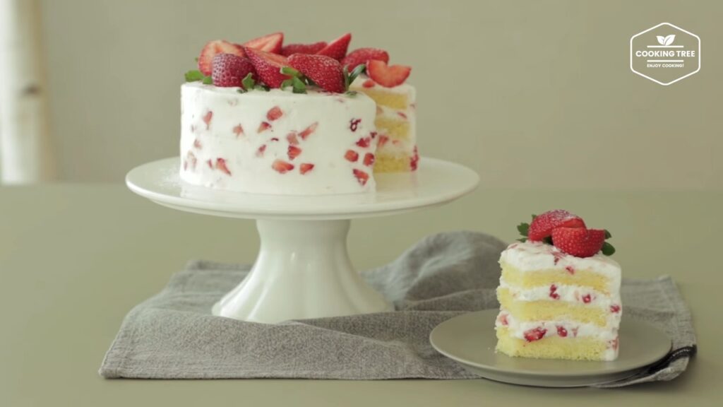 Strawberry cake Recipe Cooking tree