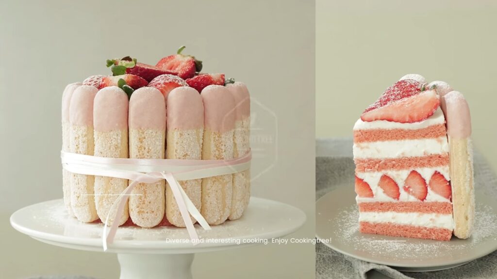 Strawberry charlotte cake Recipe Cooking tree