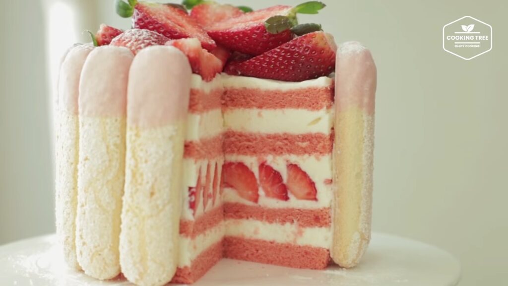 Strawberry charlotte cake Recipe Cooking tree