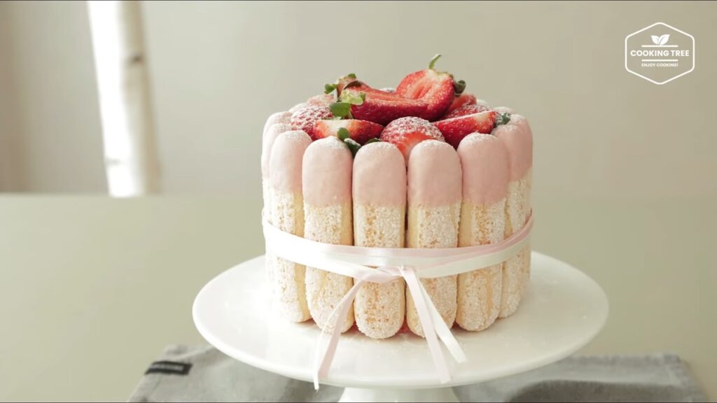 Strawberry charlotte cake Recipe Cooking tree