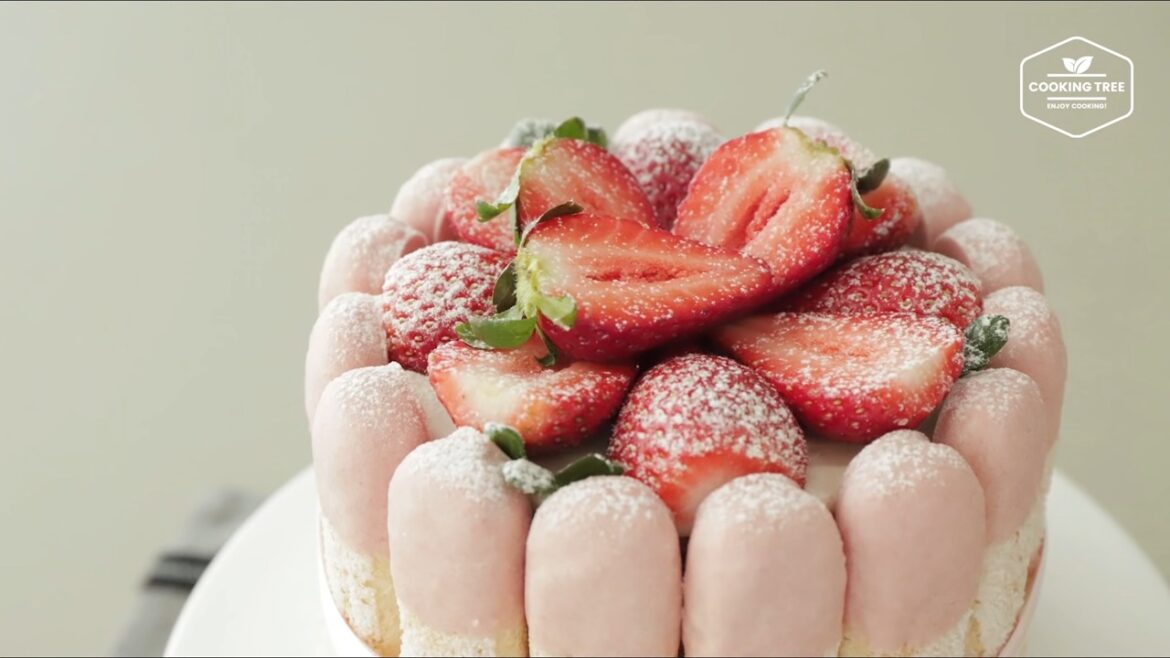 Strawberry charlotte cake Recipe Cooking tree
