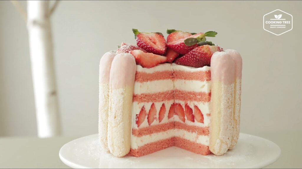 Strawberry charlotte cake Recipe Cooking tree