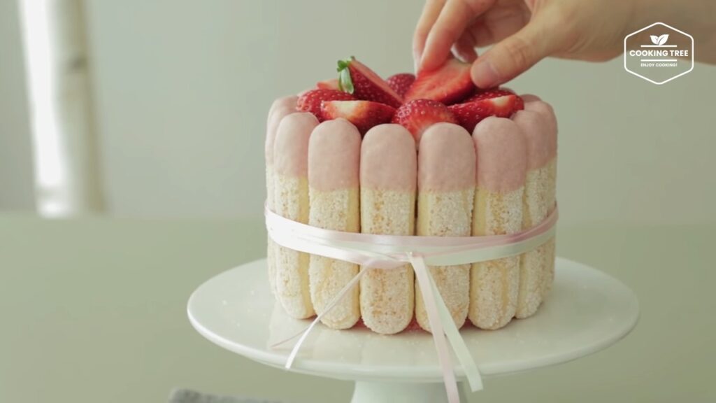 Strawberry charlotte cake Recipe Cooking tree