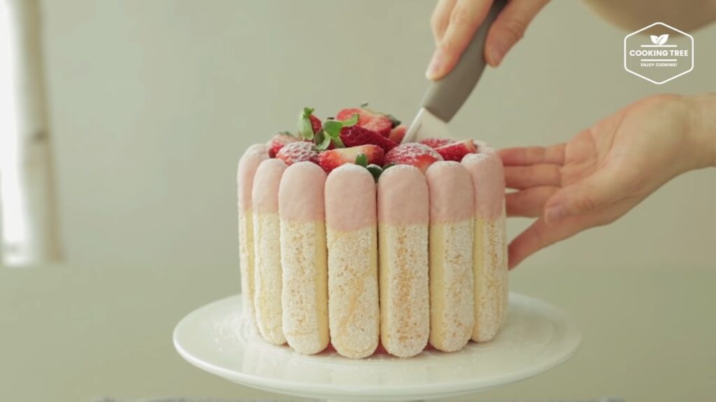 Strawberry charlotte cake Recipe Cooking tree