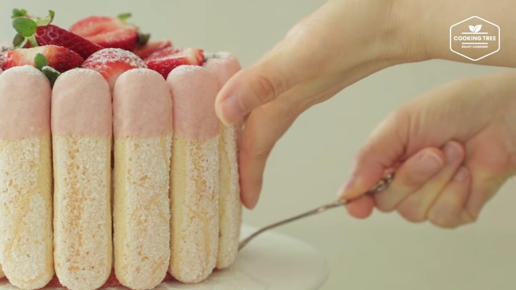 Strawberry charlotte cake Recipe Cooking tree