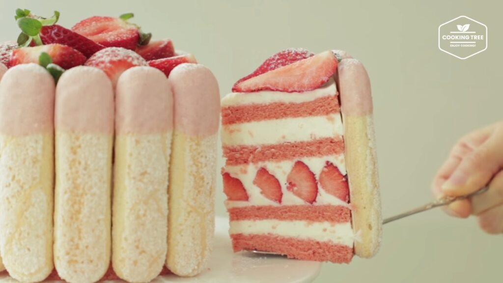 Strawberry charlotte cake Recipe Cooking tree