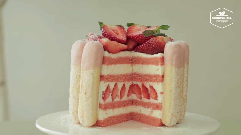 Strawberry charlotte cake Recipe Cooking tree