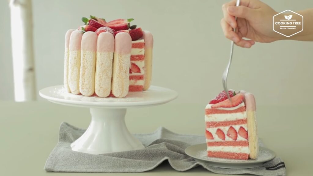 Strawberry charlotte cake Recipe Cooking tree