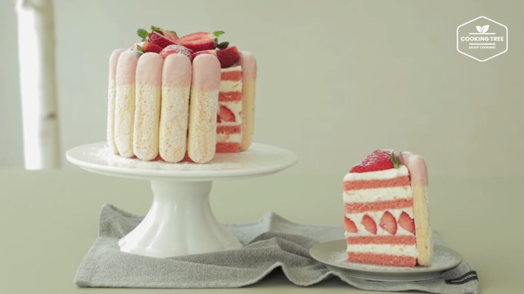 Strawberry charlotte cake Recipe Cooking tree