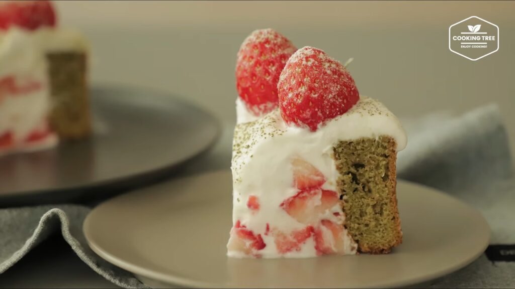 Strawberry matchagreen tea pound cake Recipe Cooking tree