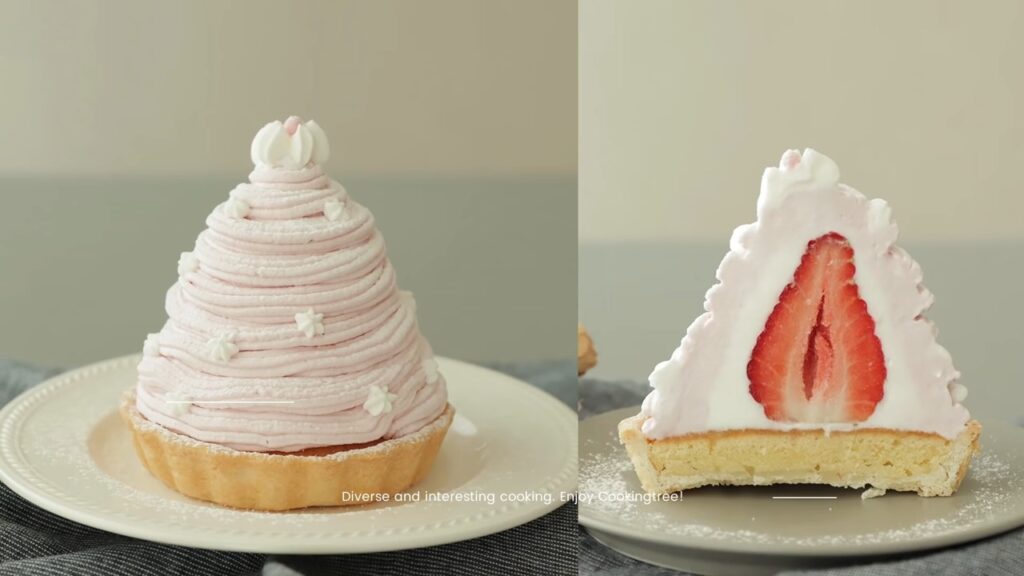 Strawberry mont blanc tart Recipe Cooking tree