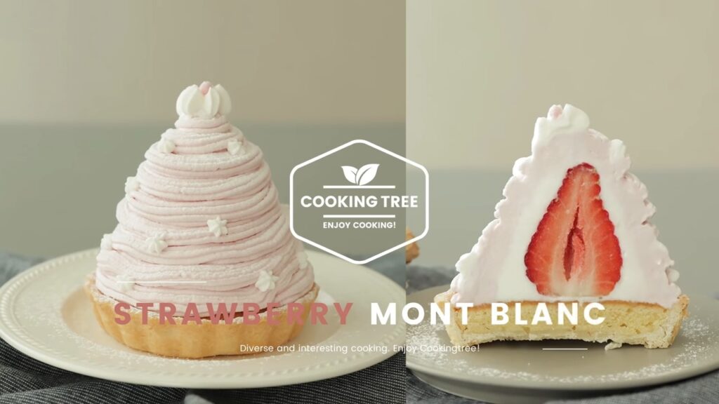 Strawberry mont blanc tart Recipe Cooking tree