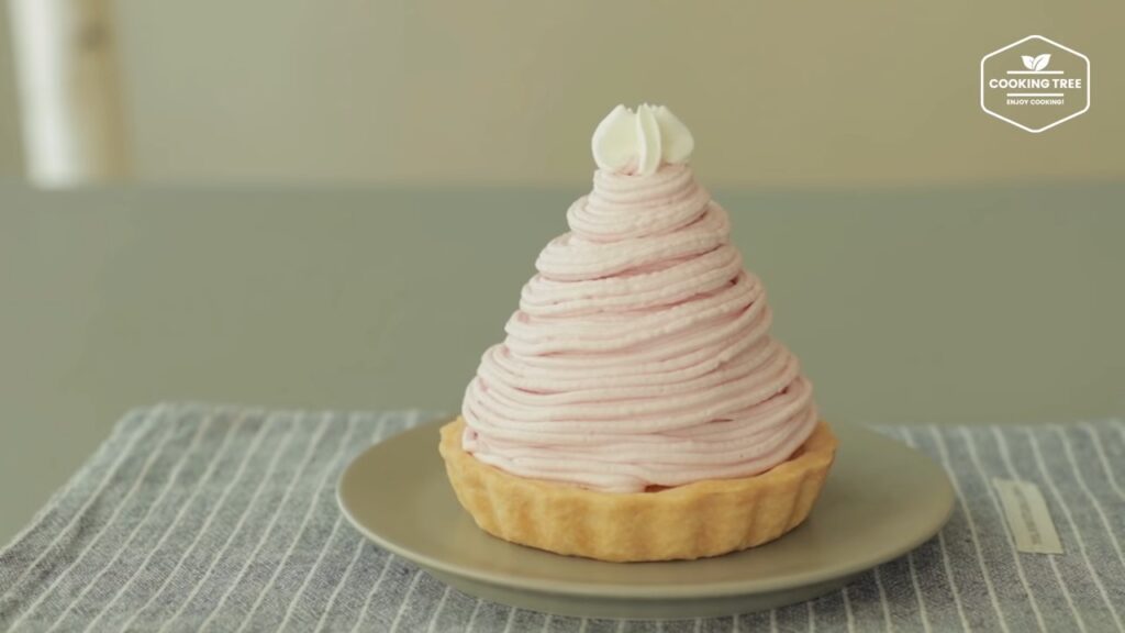 Strawberry mont blanc tart Recipe Cooking tree