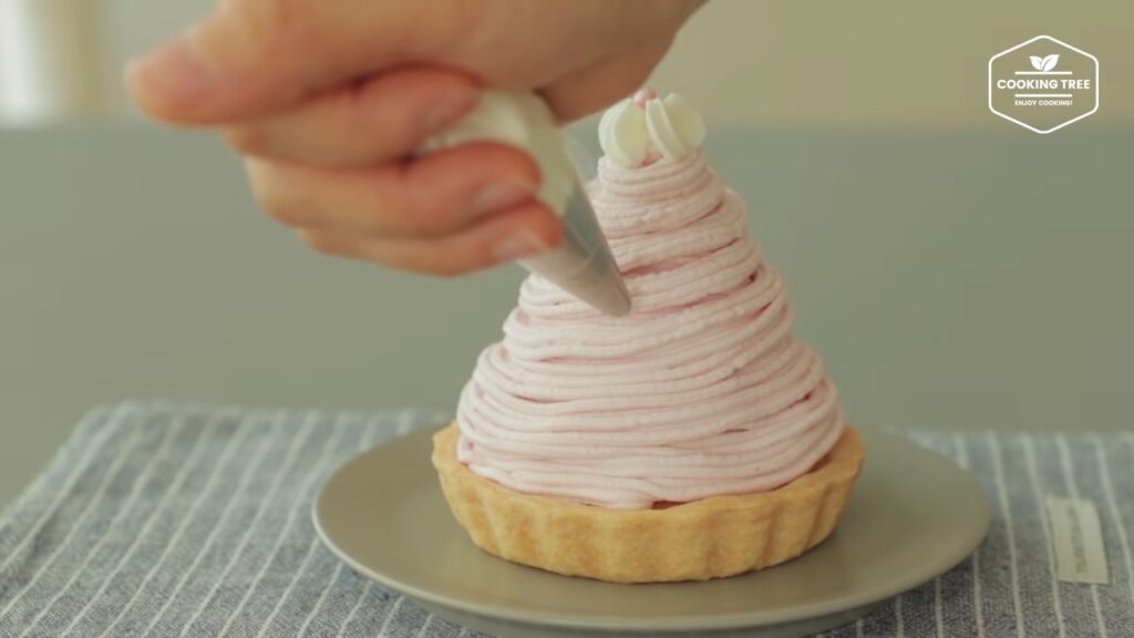 Strawberry mont blanc tart Recipe Cooking tree