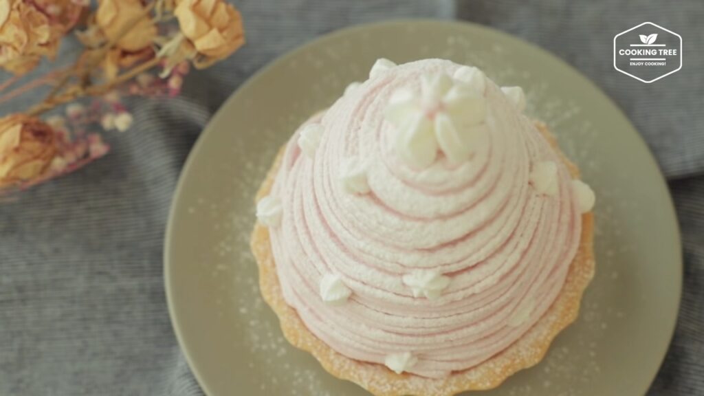 Strawberry mont blanc tart Recipe Cooking tree