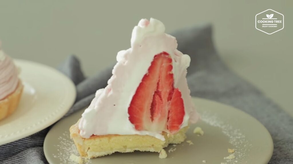 Strawberry mont blanc tart Recipe Cooking tree