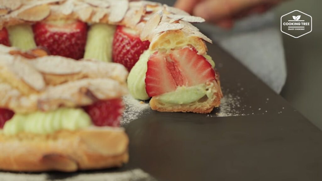 Strawberry pistachio Paris brest Recipe Cooking tree