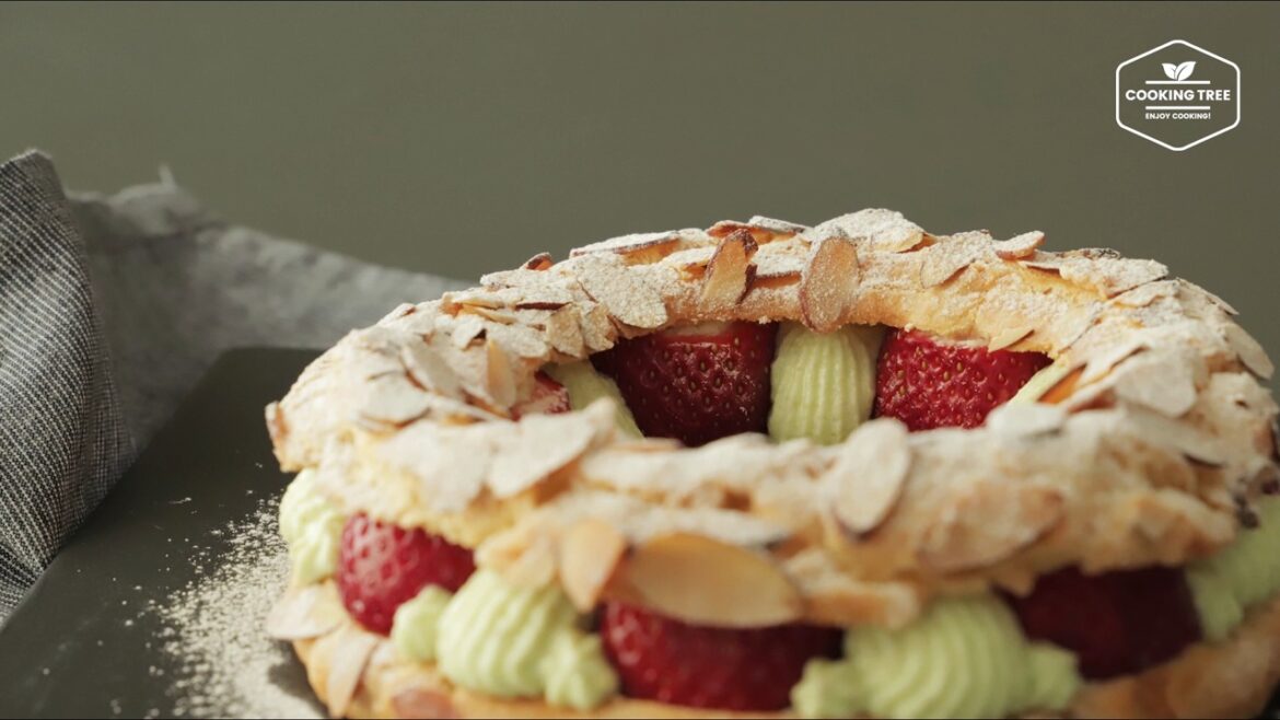 Strawberry pistachio Paris brest Recipe Cooking tree