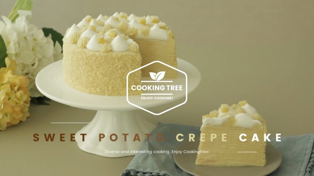 Sweet potato Crepe Cake Recipe Cooking tree