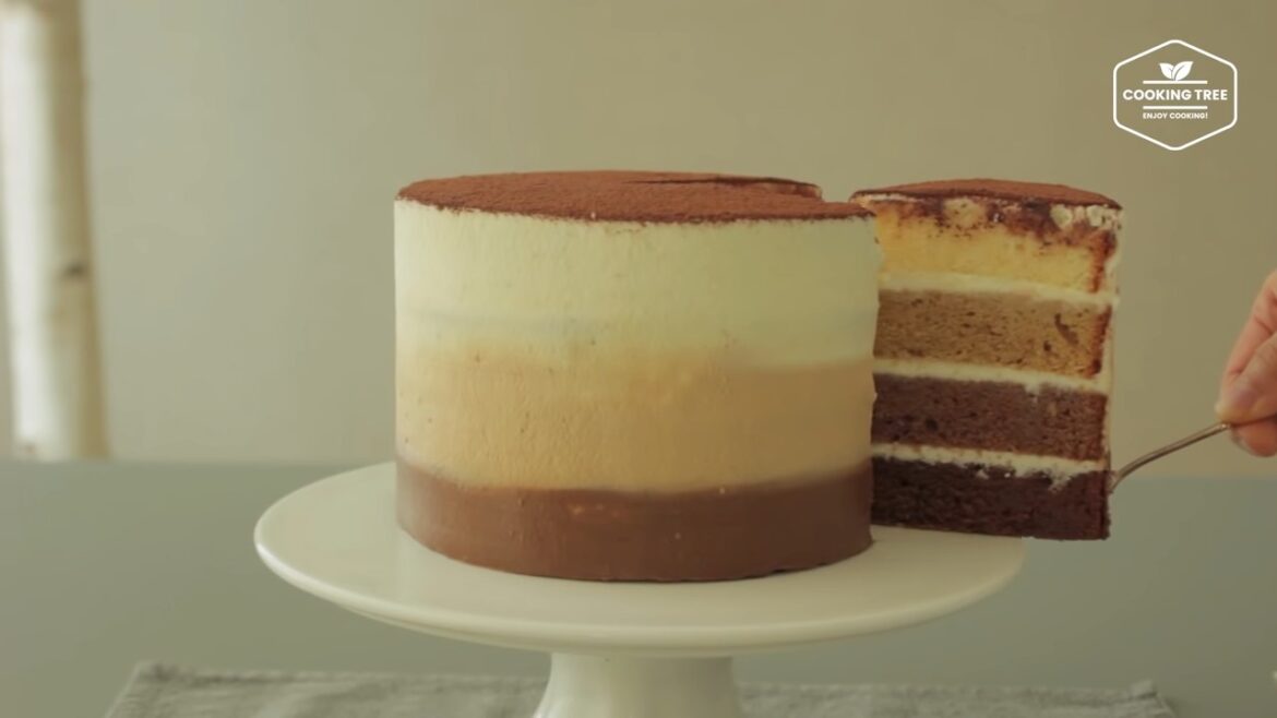 Tiramisu Layer Cake Recipe ombre cake Cooking tree