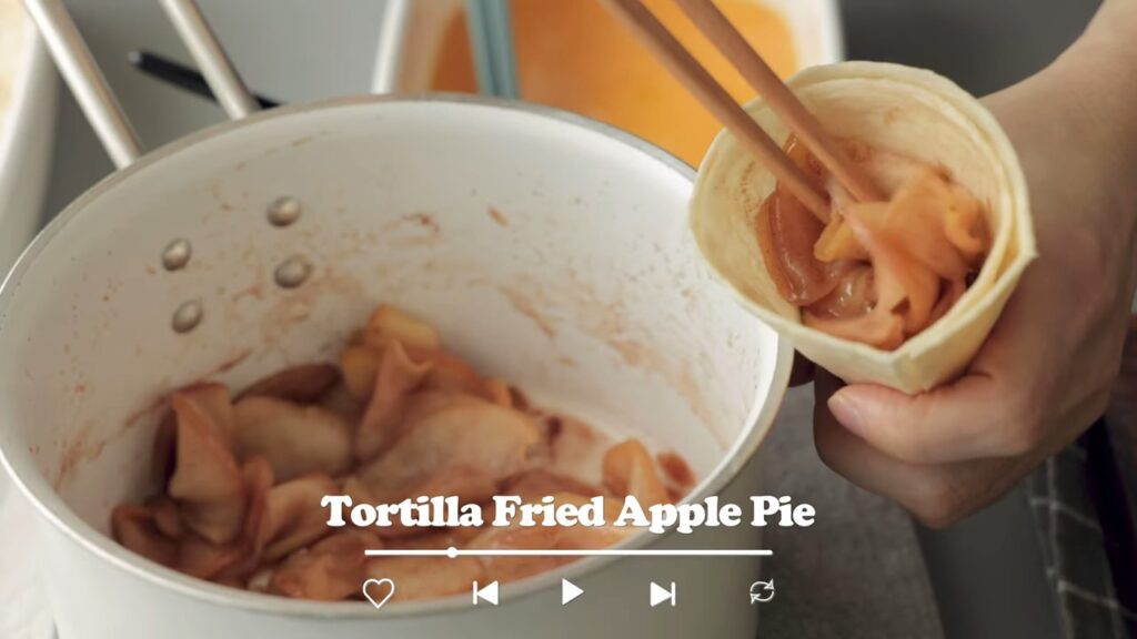 Tortilla Fried Apple Pie Recipe Cooking tree