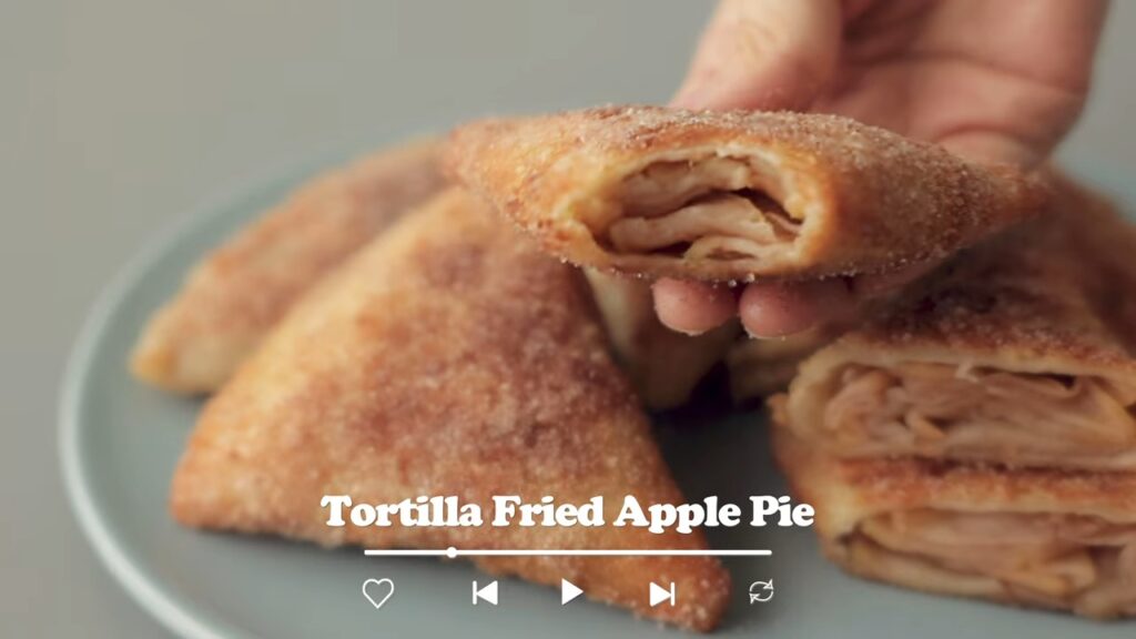 Tortilla Fried Apple Pie Recipe Cooking tree