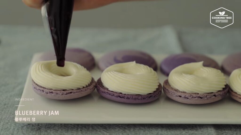Blueberry Macaron Recipe Cooking tree