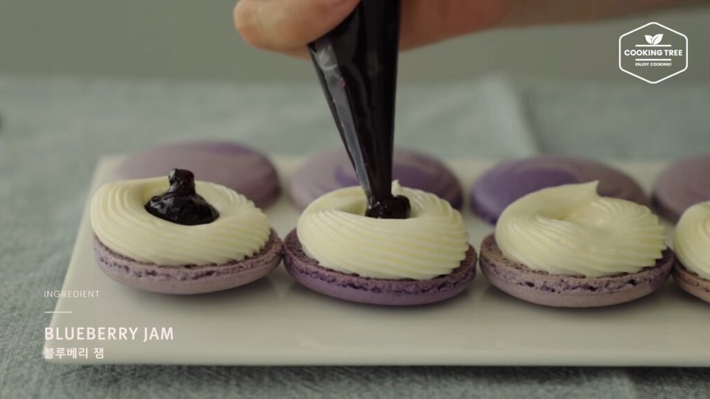 Blueberry Macaron Recipe Cooking tree