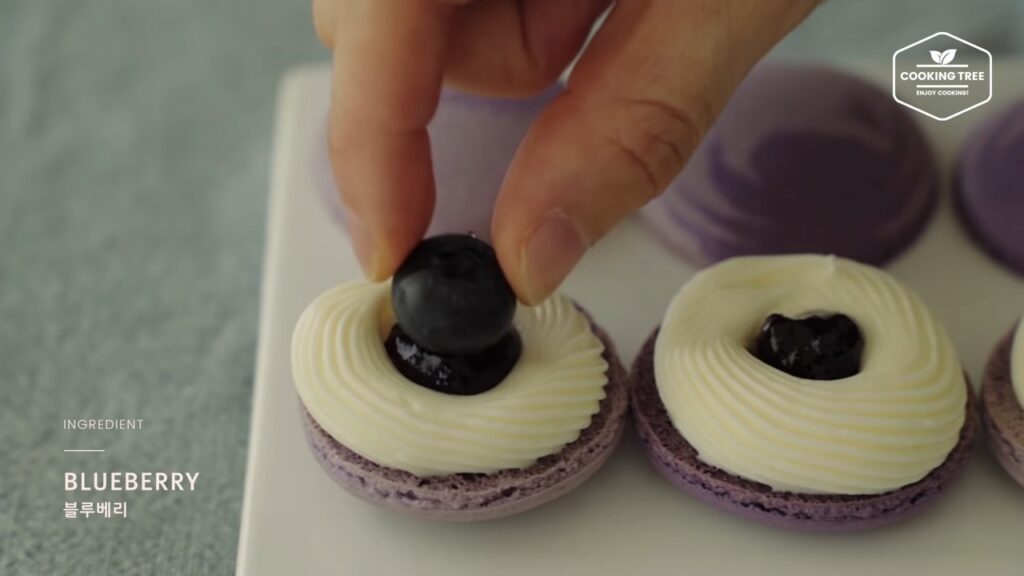 Blueberry Macaron Recipe Cooking tree