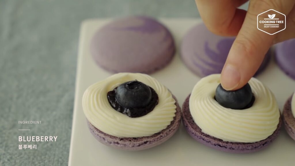 Blueberry Macaron Recipe Cooking tree